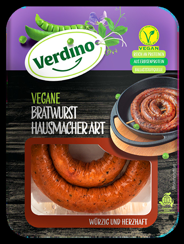 Verdino Vegane Bratwurst Hausmacher Art Kokku Dein Veganer Onlineshop