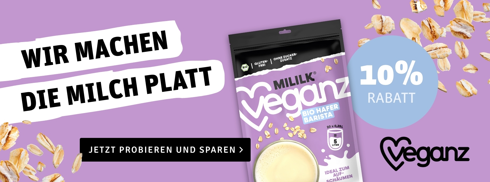 10% auf Mililk von Veganz bei kokku-online.de