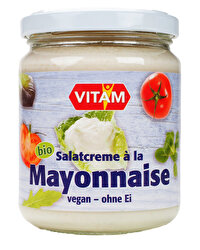 Die Mayonnaise ohne Ei von VITAM kommt mit Sonnenblumenprotein anstelle des Eis daher und schmeckt außerordentlich lecker! Ideal für Allergiker geeignet ist sie obendrein! Jetzt bei kokku im Vegan-Shop kaufen!