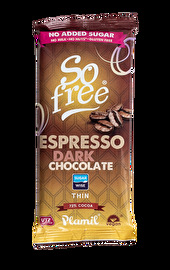 So Free Dark Espresso von Plamil ist die Tafel Schokolade der Wahl für Liebhaber von dunkler Schokolade und Kaffee!