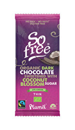 Die So Free Schokolade mit Kokosblütenzucker 67% von Plamil hat einen 33% Anteil an bestem Kokosblütenzucker und 67% Kakao. Süß und trotzdem dunkel - diese Schokolade erfüllt wirklich alles!