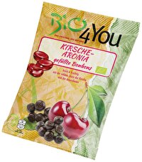 Bio4you °Kirsche Aronia° Bonbons gefüllt, geben einen fruchtigen und leicht säuerlichen Geschmack. Perfekt für die Handtasche.