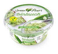 Mit der Bärlauch Frischecreme hat Green Heart mal eine richtig deftige Variante im Sortiment! Der herrlich nach Bärlauch schmeckende Aufstrich auf Mandelbasis passt natürlich am besten zu frischem Brot.