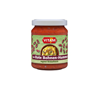 Der Rote Bohnen Hummus von Vitam ist ein richtig leckerer Brotaufstrich für alle Freunde der roten Bohne! Mit einem Kidney-Bohnen-Anteil von 36% Prozent kommen auch jede Menge wichtiger Nährstoffe aufs Brot.