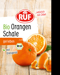 Mit den Bio Orangenschalen von RUF kannst Du ganz einfach das Aroma frischer Orangen ersetzen. Die schonend gefriergetrockneten Orangenschalen geben Backwerk und Cremes genau den richtigen Schuss fruchtiger Frische!