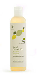 Das mild regulierende Shampoo Kamille und Melisse von Lenz Naturpflege beruhigt deine Kopfhaut und pflegt fettendes Haar.