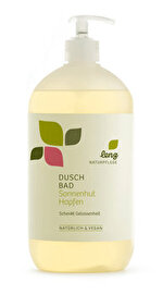 Das Duschbad Sonnenhut Hopfen von Lenz Naturpflege empfiehlt sich allen, die ihre Haut gern gründlich reinigen und ihr mehr Geschmeidigkeit schenken wollen.