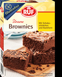 Die glutenfreien Brownies von RUF lassen jedes Herz höher schlagen.