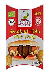 Die Smoked Tofu Hot Dogs von Lord of Tofu sind herrlich intensiv und schön saftig.