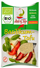 Der Basilikum Tofu von Lord of Tofu ist ein schmackhafter Tofu mit Basilikum und Gurke. Idealer Ersatz für Mozzarella. Jetzt preiswert bei kokku im veganen Onlineshop bestellen!