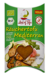 Mediterran geräucherter Tofu mit Kräuteröl und Sesam verfeinert von Lord of Tofu. Kann kalt gegessen werden, oder angebraten zu Pasta-, Kohl- oder Zucchinigerichten. Günstig bei kokku im Veganshop!