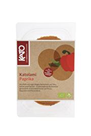 Die Katolami Paprika von Kato bietet besten Salamigenuss auf Basis von Seitan, Räuchertofu und Paprika. Wer also etwas Herzhaftes aufs Brot möchte, sollte bei der Katolami zugreifen!