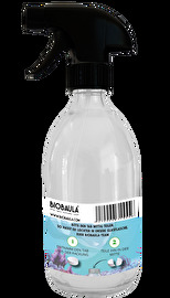 In der handlichen Glasflasche mit Sprühaufsatz für 500ml von BioBaula lässt sich ein Reinigungstab problemlos auflösen und kann dann ganz einfach verwendet werden.