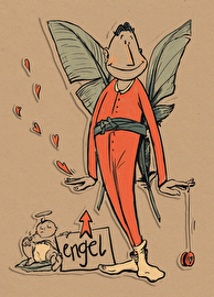 Mit der Engel mit Jojo & Baby - Weihnachtskarte von KENDIKE verschickst Du nicht nur eine wunderschöne Karte sondern gleichzeitig ein Unikat
