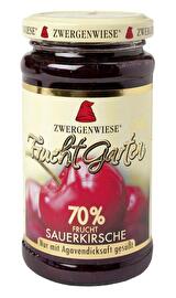 Mit 70% Sauerkirschanteil ist der FruchtGarten Sauerkirsche von Zwergenwiese so fruchtig wie kaum ein anderer.