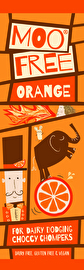 Der Cheeky Orange Bar von Moo Free: Leckerer Schokoladenriegel mit Orangenextrakt in guter Bio-Qualität. Jetzt im veganen Onlineshop von kokku!