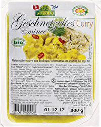 Das Soya Geschnetzeltes Curry fix & fertig von Soyana bringt echten indischen Genuss für die schnelle Küche auf den Teller. Das leckere Soja-Geschnetzelte harmoniert sehr gut mit der fruchtigen Curry-Sauce. Alle Zutaten stammen zudem aus dem kontrollierten Bio-Anbau.