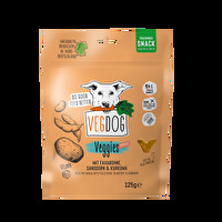 Die Veggies Immune von Vegdog sind ein leckerer Hundesnack, der mit Sanddorn und Curcuma das Immunsystem Deines Lieblings richtig ankurbeln! So ein Snack wird gern mal verfüttert!