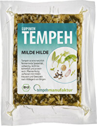 Der LUPINEN Tempeh Milde Hilde von Tempehmanufaktur ist ein Fest für alle Tempeh-Liebhaber, die einen etwas milderen Kräutergeschmack bevorzugen - frei nach der Gewürzmischung von Hildegard von Bingen!