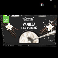 Der himmlische Reis Pudding mit Vanille von The Coconut Collaborative wird mit feiner Kokosnusscreme gemacht.