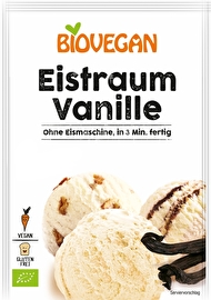 Aus dem Eispulver Eis-Traum Vanille von Biovegan zauberst du innerhalb von nur 3 Minuten ein köstliches, veganes Eis ganz ohne den Einsatz einer Eismaschine! Jetzt bei kokku erfrischen!