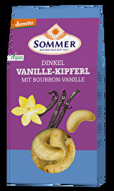 Die leckeren veganen Dinkel-Vanille-Kipferl von Sommer mit leckeren Haselnüssen und dem Besten der Bourbon-Vanille. Jetzt günstig bei kokku im veganen Onlineshop kaufen!