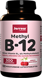 Jarrows B12 Lutschtabletten mit Kirschgeschmack - für die Sättigung deines Vitamin-B12-Haushaltes!Kauf es günstig bei kokku, deinem Veganshop!