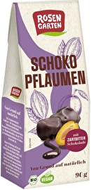 Die Schoko Pflaumen von Rosengarten sind eine fruchtig-schokoladige Leckererei zum Schwelgen und Genießen.