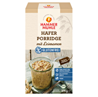 Bio Hafer Porridge mit Leinsamen von Hammermühle steckt voller wertvoller Inhaltsstoffe und ist im Handumdrehen zubereite