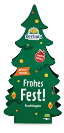 Govindas Theo Tanne enthält köstlich weihnachtliche Fruchtkugeln.