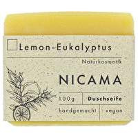 Die NICAMA Lemon-Eukalyptus Seife ist der perfekte Hautverwöhner mit frischem und belebenden Duft.
