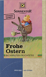 Der Meister Lampes Geheim-Tipp: Der Frohe Ostern Tee von Sonnentor macht das Osterfest mit seiner Blütenvielfalt bunter, denn er bringt Abwechslung ins Osternest.