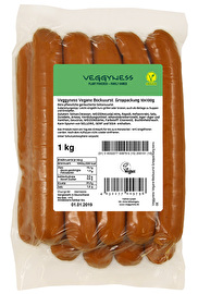 Der Vegane Bockwurst Großpack (10x100g) von veggyness ist ideal für Familien, WG's oder die Gastronomie.
