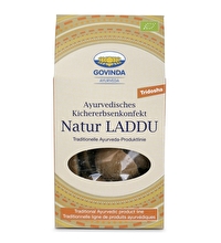 Das Laddu Natur - Kichererbsenkonfekt von Govinda ist eine besondere Nascherei nach ayurvedischem Rezept.