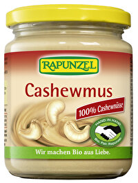 Für das Cashewmus von Rapunzel werden 100% biologische Cashewnüsse, ohne Zusätze verwendet - einfach purer Genuss.