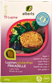 Die Lupinen-Frikadelle von alberts ist eine leckere, glutenfreie Alternative zur herkömmlichenFrikadelle. Einfach in der Pfanne oder auf dem Grill bei mittlerer Hitze knusprig braun anbraten und anschließend genießen.