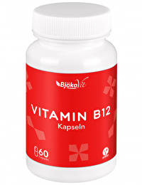 Die Vitamin B 12-Kapseln von BjörkoVit - Vielleicht die wichtigste B-12-Quelle für alle Veganer. Jetzt bei kokku, deinem Veganshop, kaufen!