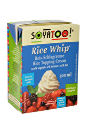 Lecker und leicht - die rein pflanzliche Schlagcreme als Alternative aus Reis von Soyatoo! Vegan und günstig bei kokku kaufen!