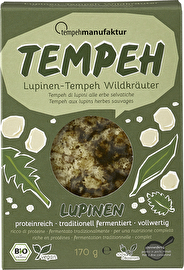 Der Lupinen-Tempeh Wildkräuter von Tempehmanufaktur zeigt eindeutig, dass Tempeh aus Lupinen echt lecker sein kann!