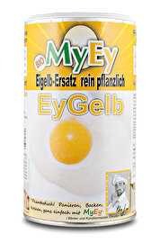MyEy EyGelb ist ein rein pflanzlicher Eigelbersatz für die feine vegane Küche! Jetzt günstig bei kokku, deinem veganen Onlineshop, kaufen!