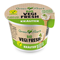 Endlich haben wir mit der Vegi Fresh Kräuter Kochcreme von Green Heart eine vegane Alternative zu Crème Fraiche, die bereits mit Kräutern versehen ist.