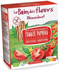 Das knusprige Blumenbrot Tomate Paprika von le Pain de fleurs ist die Neuheit unter den Knusperbroten.