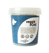 Das VeggiePure von VeggieAnimals ist ein ökologisches Nahrungsergänzungsmittel in Pulverform für Hunde.