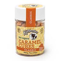 Die kleinen veganen Caramel Cubes von Kuhbonbon in bester Bioqualität sind das Richtige für alle, die gerne backen und Karamell lieben.