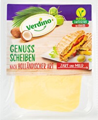 Der beliebte Gouda Käse aus den Niederlanden kommt mit den Genuss Scheiben nach Holländischer Art von Verdino nun endlich auch wieder in deinen veganen Kühlschrank.