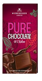 Die Pure Chocolate, Edelzartbitter 58% von Niederegger ist eine hochwertige Zartbitter Schokolade mit einer leichten Beeren Note.