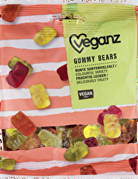 Die Gummy Bears von Veganz kommen ganz ohne Gelatine aus und schmecken trotzdem genauso fruchtig und lecker wie herkömmliche Fruchtgummis.