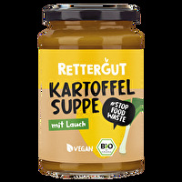 Die Bio-Kartoffelsuppe mit Lauch von Rettergut tut Leib und Seele gut.