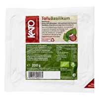 Der Tofu Basilikum von Kato kommt mit einer extrafrischen Note Basilikum daher und schmeckt echt würzig. Gut auf dem Brot, sehr lecker auch angebraten - immer einen Bissen wert!