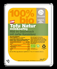 Der Tofu Natur von TOFUTOWN ist mild im Geschmack und hat eine zarte Konsistenz.